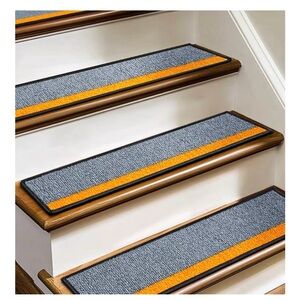 BRAND NEW J JIMOO Stair Treads Non Slip for Wooden Steps 15 PCS Carpet Runner